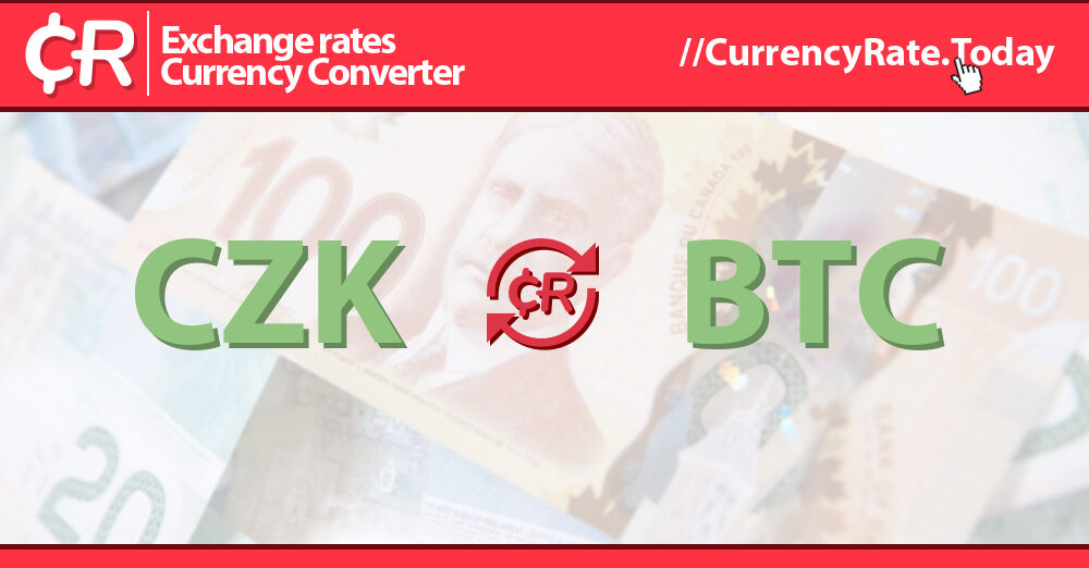 BTC to CZK - Convert Bitcoin in Czech Koruna