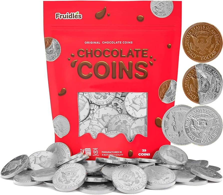 Silver State Dollar Milk Chocolate Coins • Chocolate Novelties • Bulk Chocolate • Oh! Nuts®