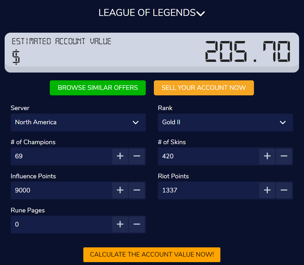 Buy League of Legends Account - LoL Smurf Account For Sale