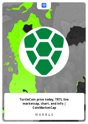 TurtleCoin Price Today - TRTL Coin Price Chart & Crypto Market Cap