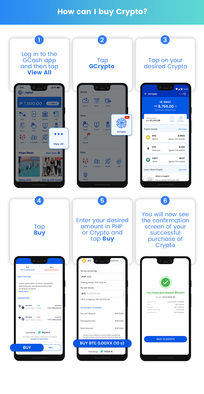 GCrypto Guide | How to Buy & Sell Crypto on GCash | BitPinas