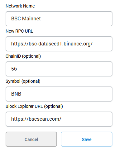 How to add the BNB Smart Chain (BSC) to MetaMask