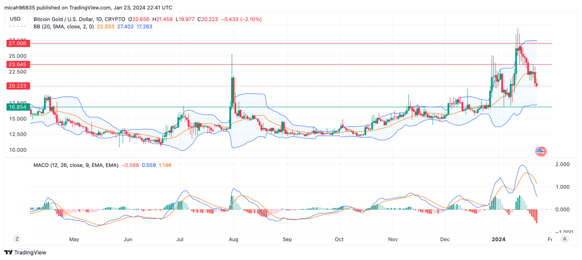 Bitcoin Gold [BTG] Live Prices & Chart