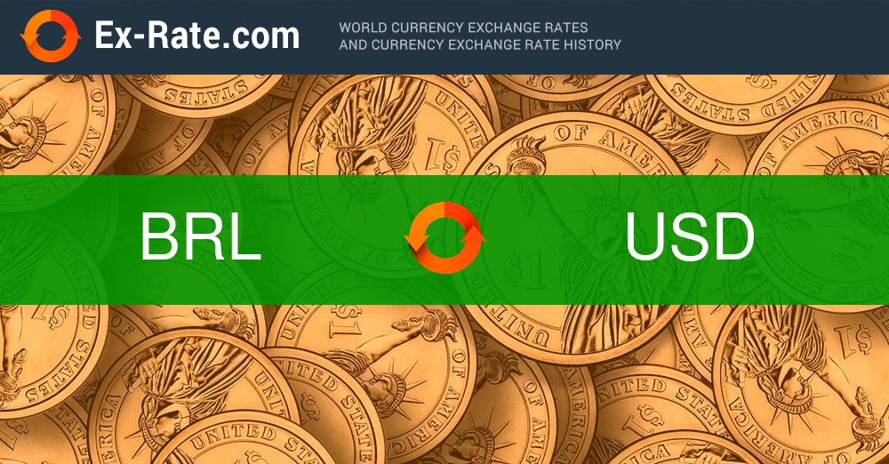 1, BRL to USD Exchange Rate Today - Brazilian Real/US Dollar - Brazilian Real/US Dollar