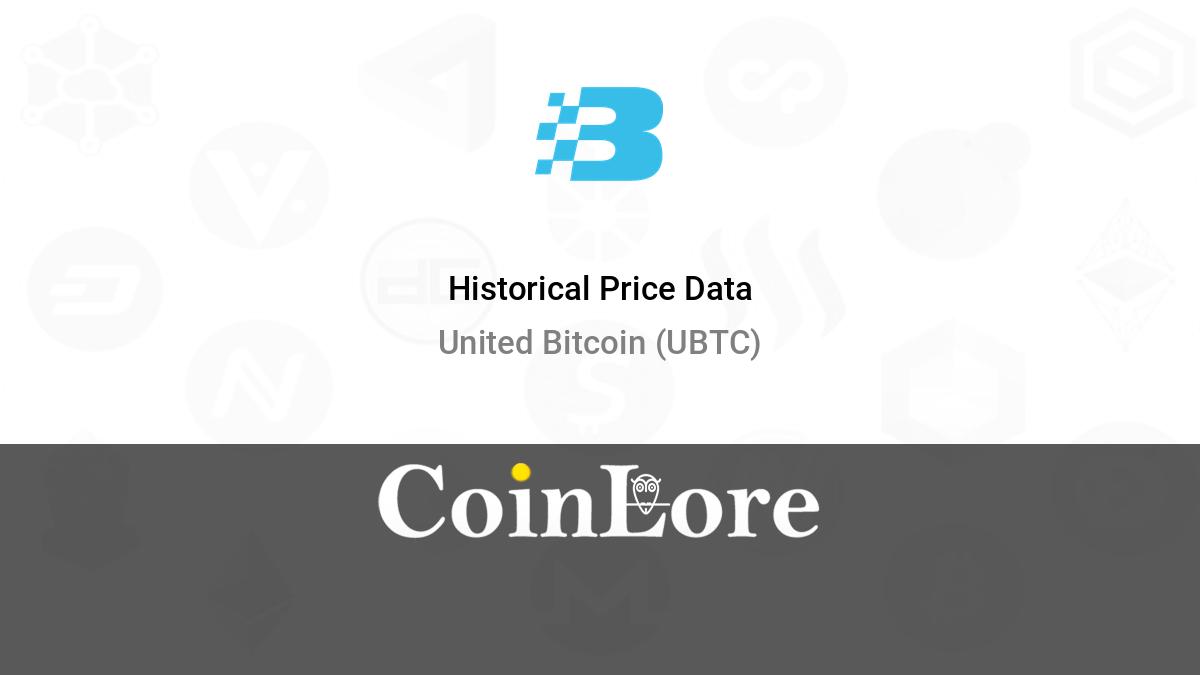 United Bitcoin Price Today - UBTC Coin Price Chart & Crypto Market Cap