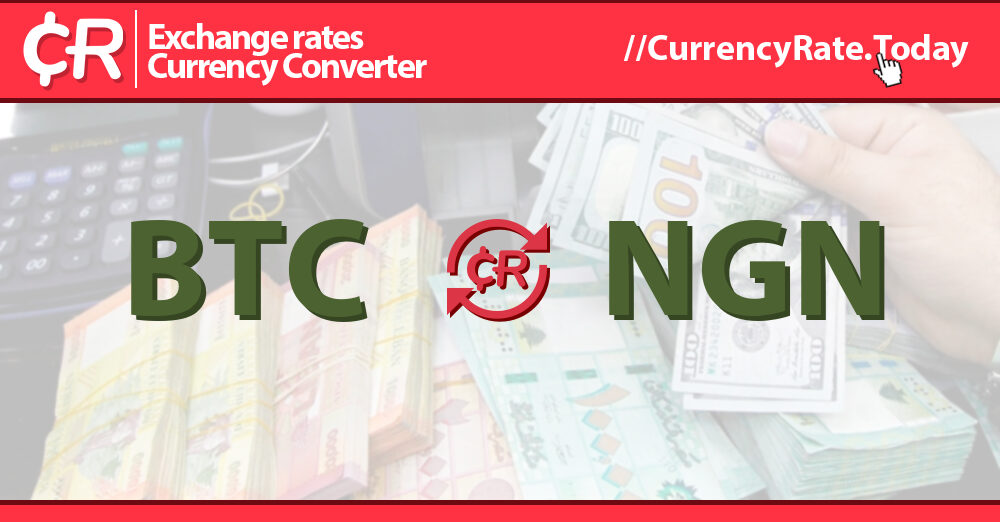 1 BTC to NGN - Bitcoins to Nigerian Nairas Exchange Rate