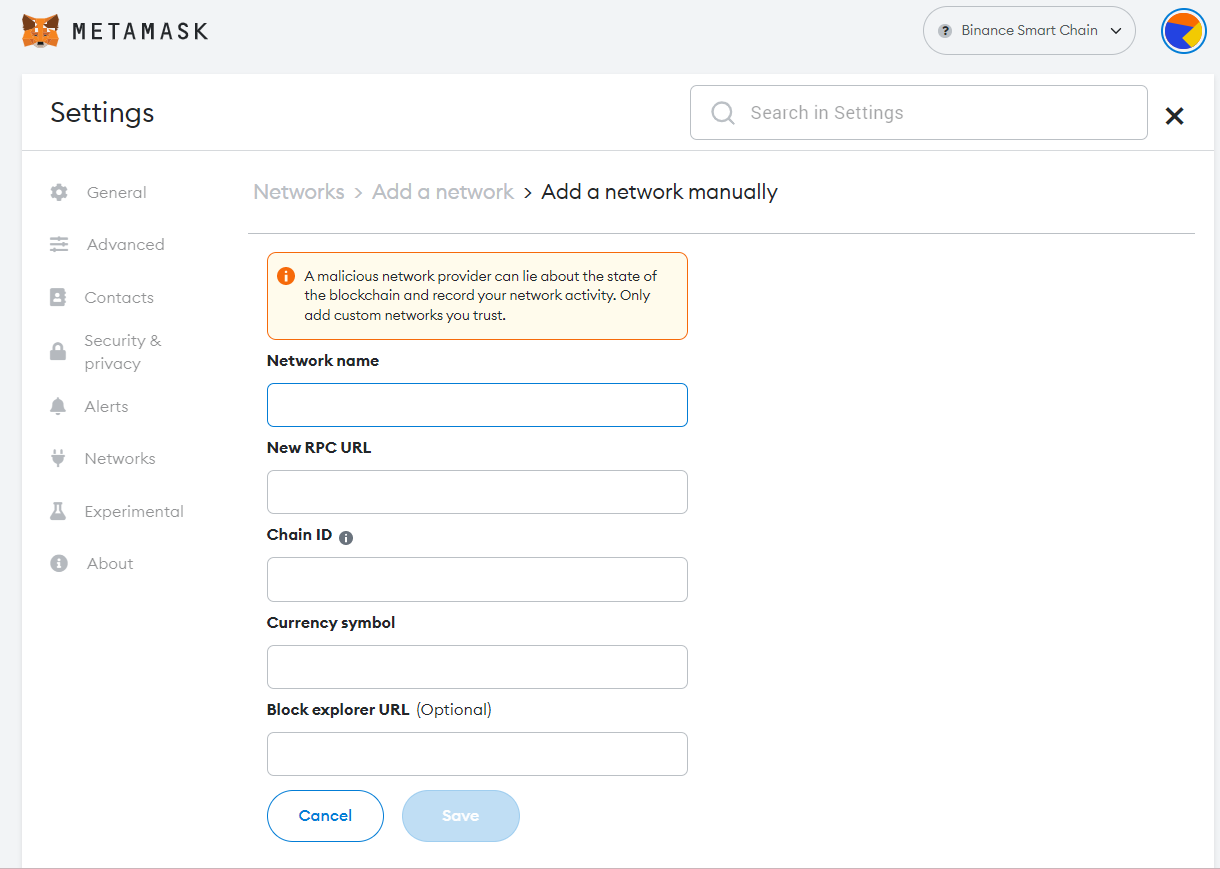 How to Add Binance Chain Testnet to MetaMask