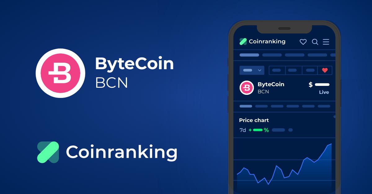 Bytecoin Price Today: BCN to EUR Live Price Chart - CoinJournal