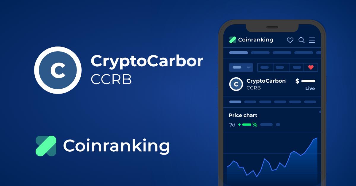 CryptoCarbon Price Today - CCRB Price Chart & Market Cap | CoinCodex