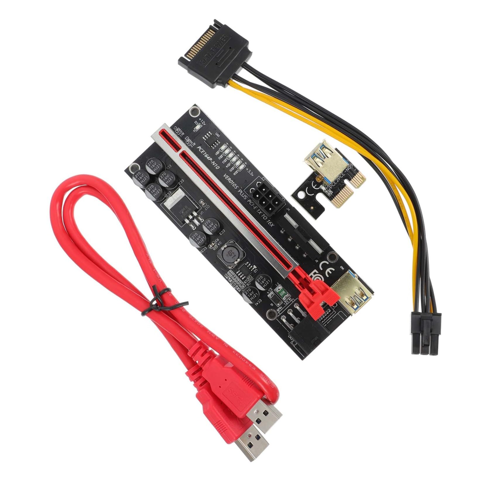 Geonix PCIe Riser Cable VER PCI-E 1X to 16X Riser Card | bitcoinlog.fun