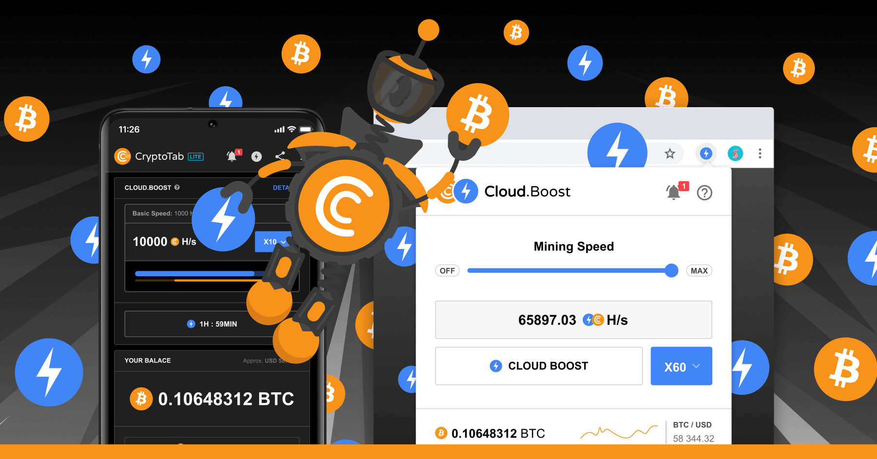 It’s time to try 10x mining speed! | CryptoTab Browser