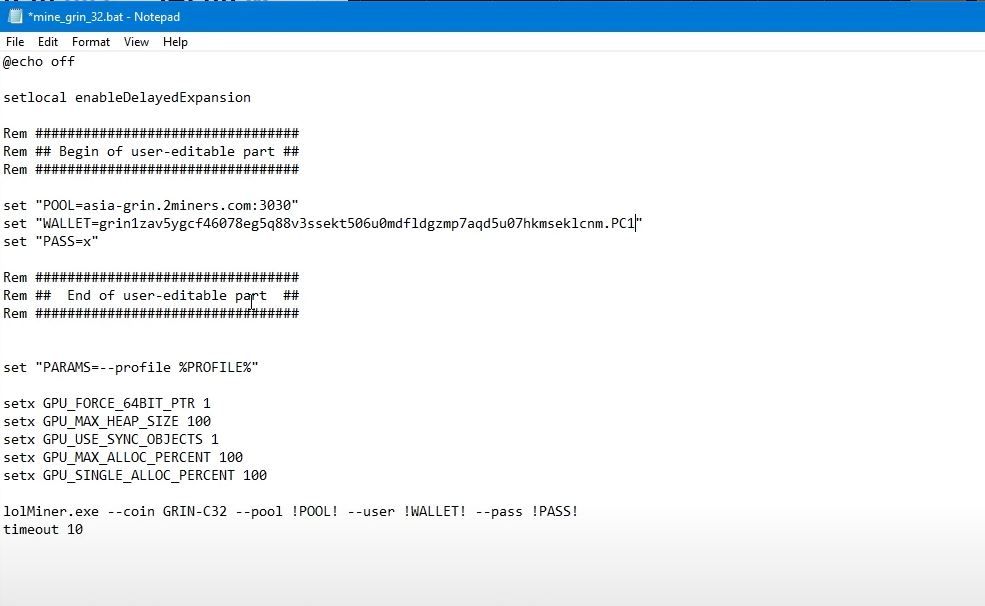 Mining GRIN: Configuring Bminer, GrinGoldMiner and NBMiner [Windows]