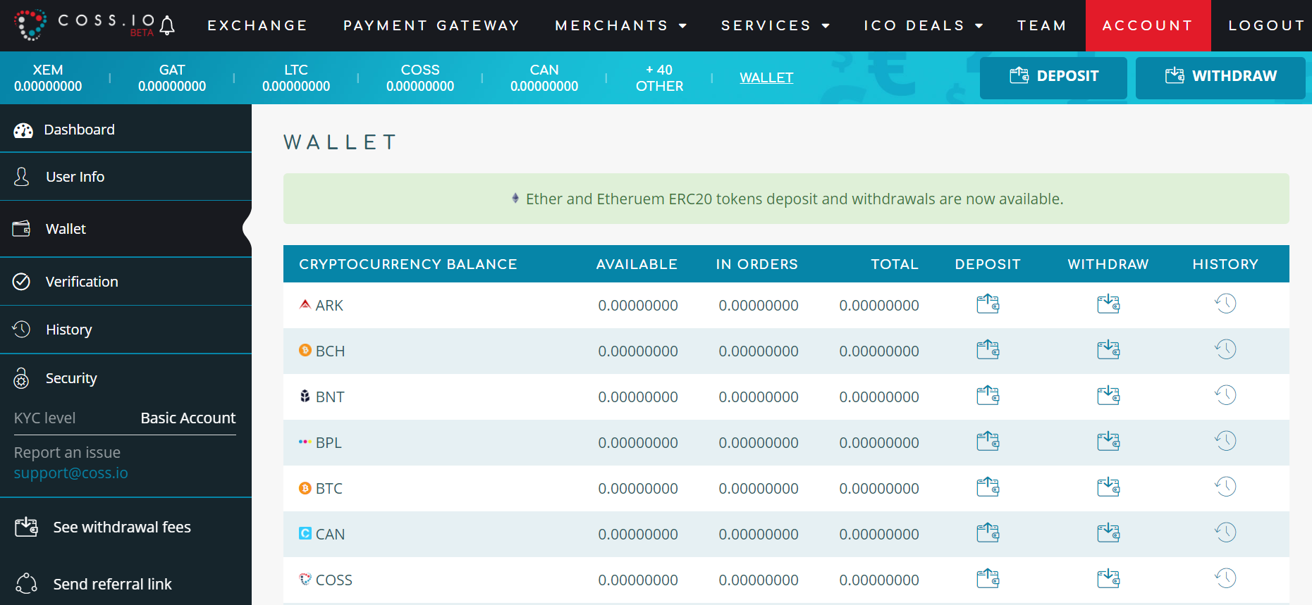 COSS – Reviews, Trading Fees & Cryptos () | Cryptowisser