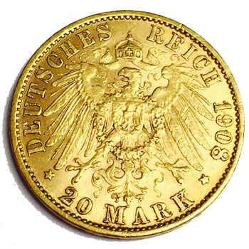 German 20 Marks Gold Coin | Tavex