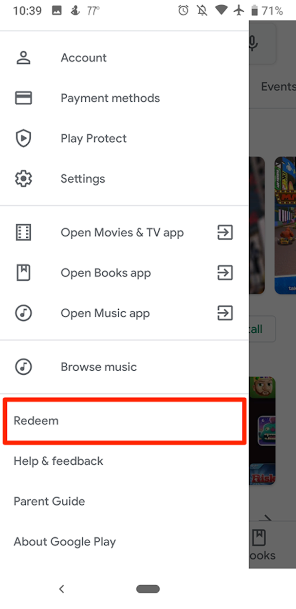 How to Redeem a Google Play Card