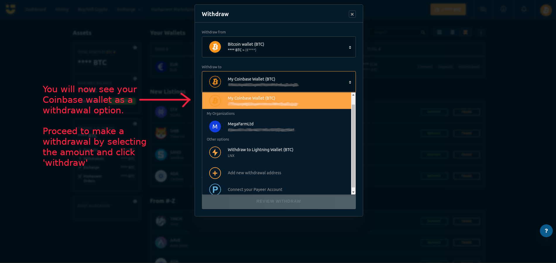 How to Withdraw Money From Nicehash - Zengo