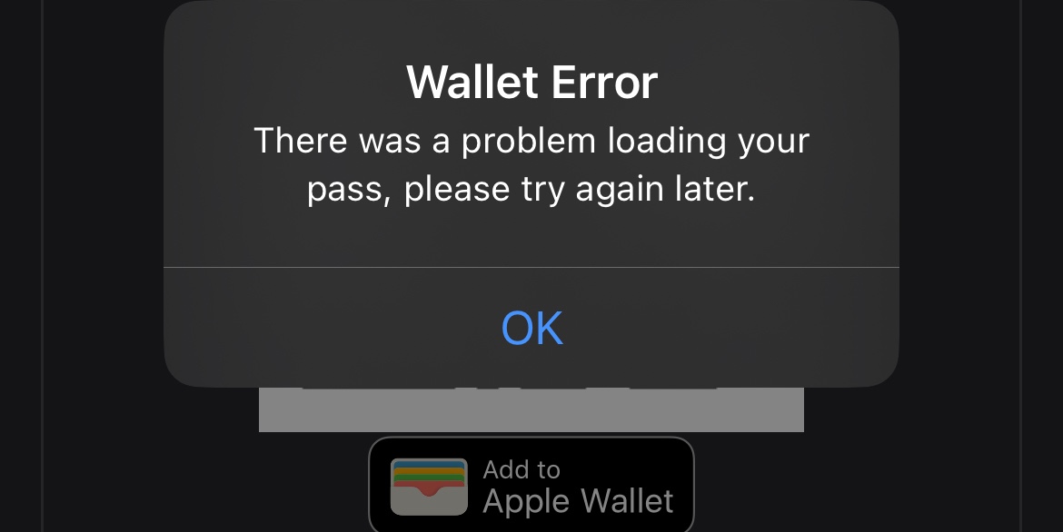 Tickets not adding to Apple Wallet on iPh… - Apple Community