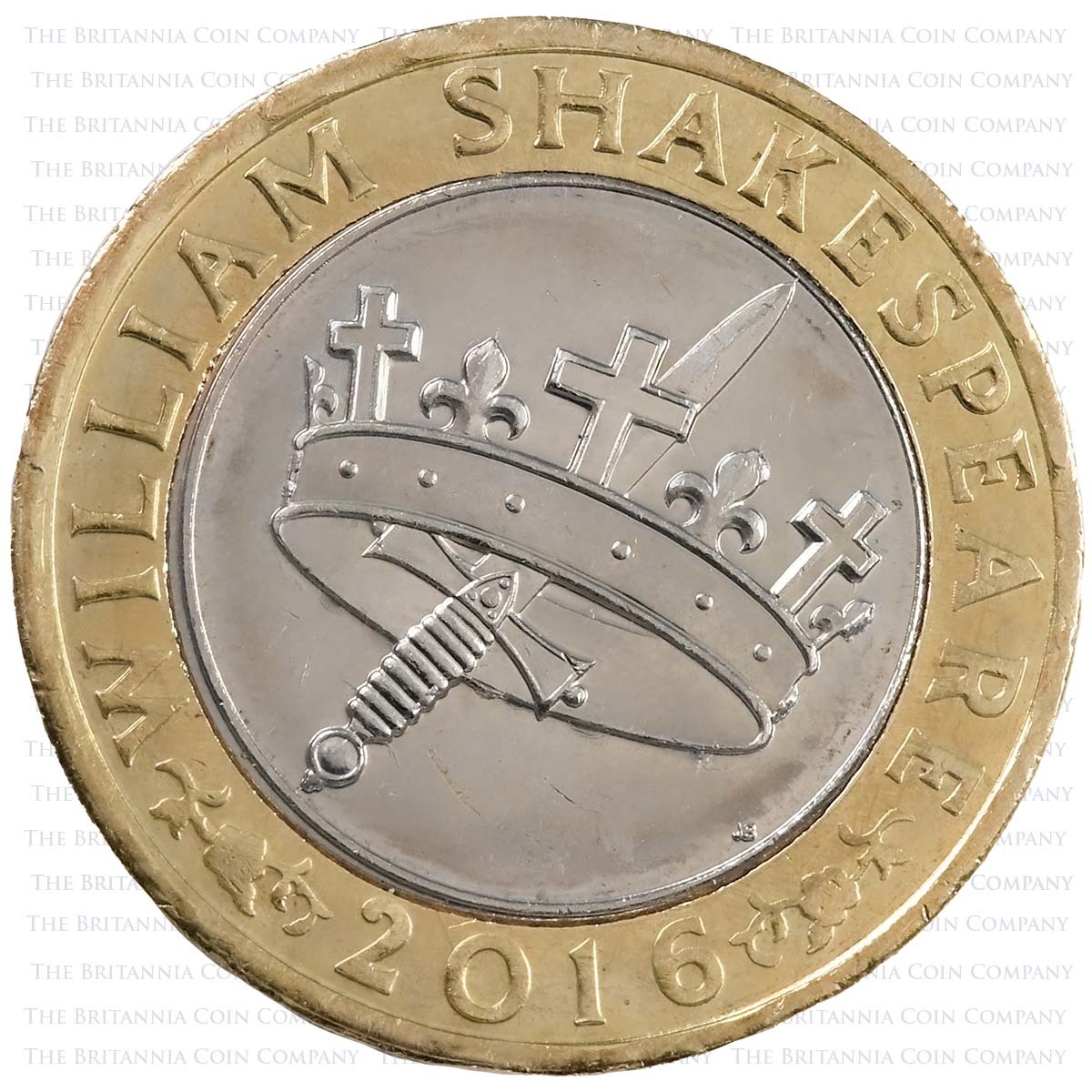 Shakespeare Tragedies Skull Circulating £2 - CrawleyCoins