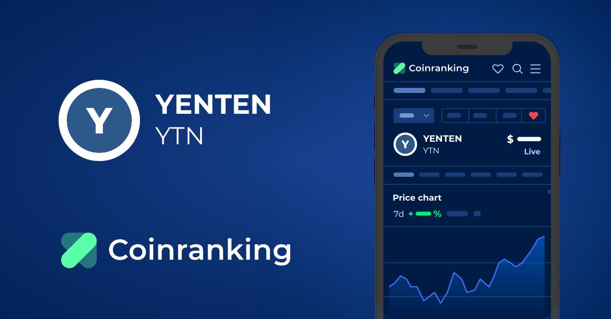 YENTEN price now, Live YTN price, marketcap, chart, and info | CoinCarp