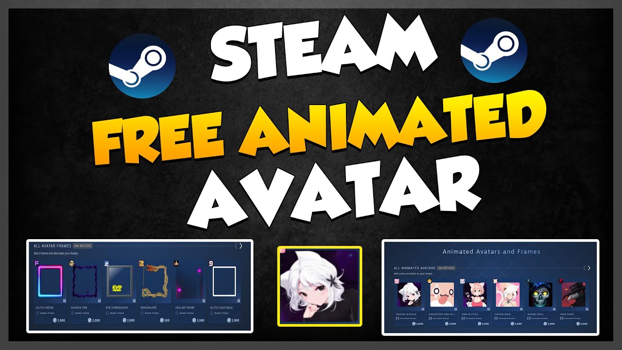 [FREE] (Steam) 2 avatar frames, 3 avatars and a mini-profile background