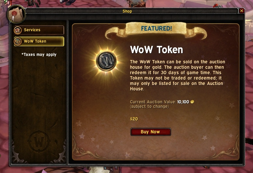 WoW Token Price