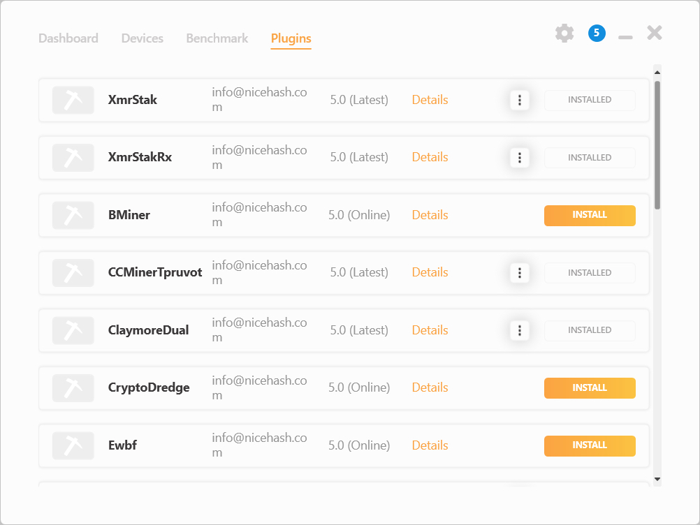 NiceHash Miner (only current user) - Download