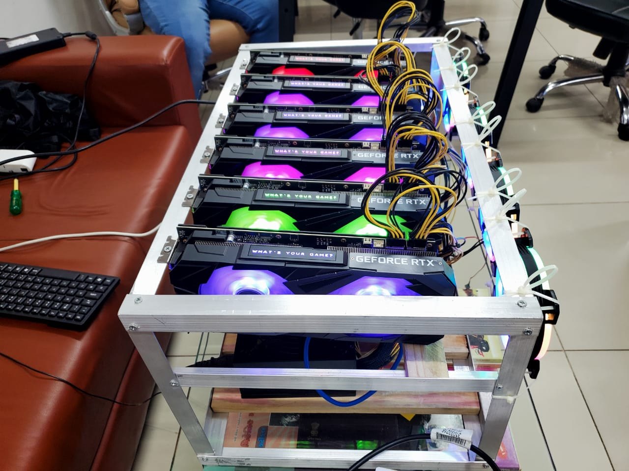 GPU Mining RIG For BTC & ETH Mining |