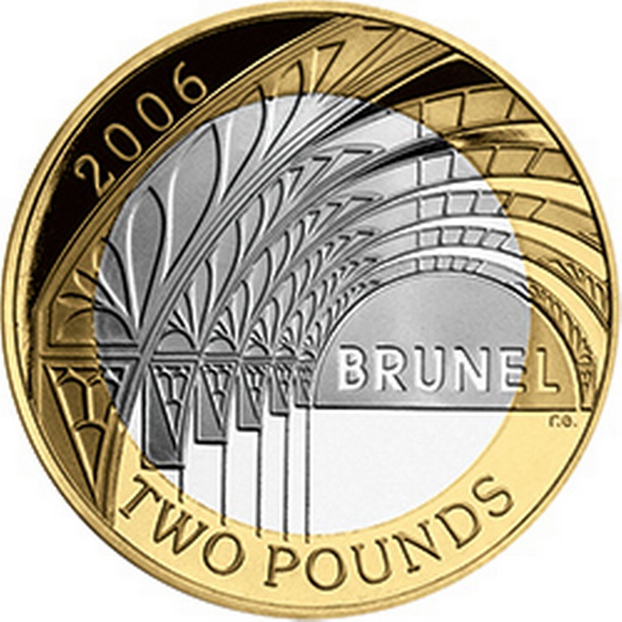 2 Pounds - Elizabeth II (Isambard K. Brunel; Silver Piedfort) - United Kingdom – Numista