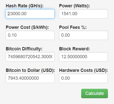 CPU Mining Calculator - Rabid Mining