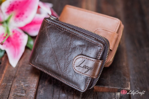 Personalised Monogram Leather Wallets | Olivia&Co.