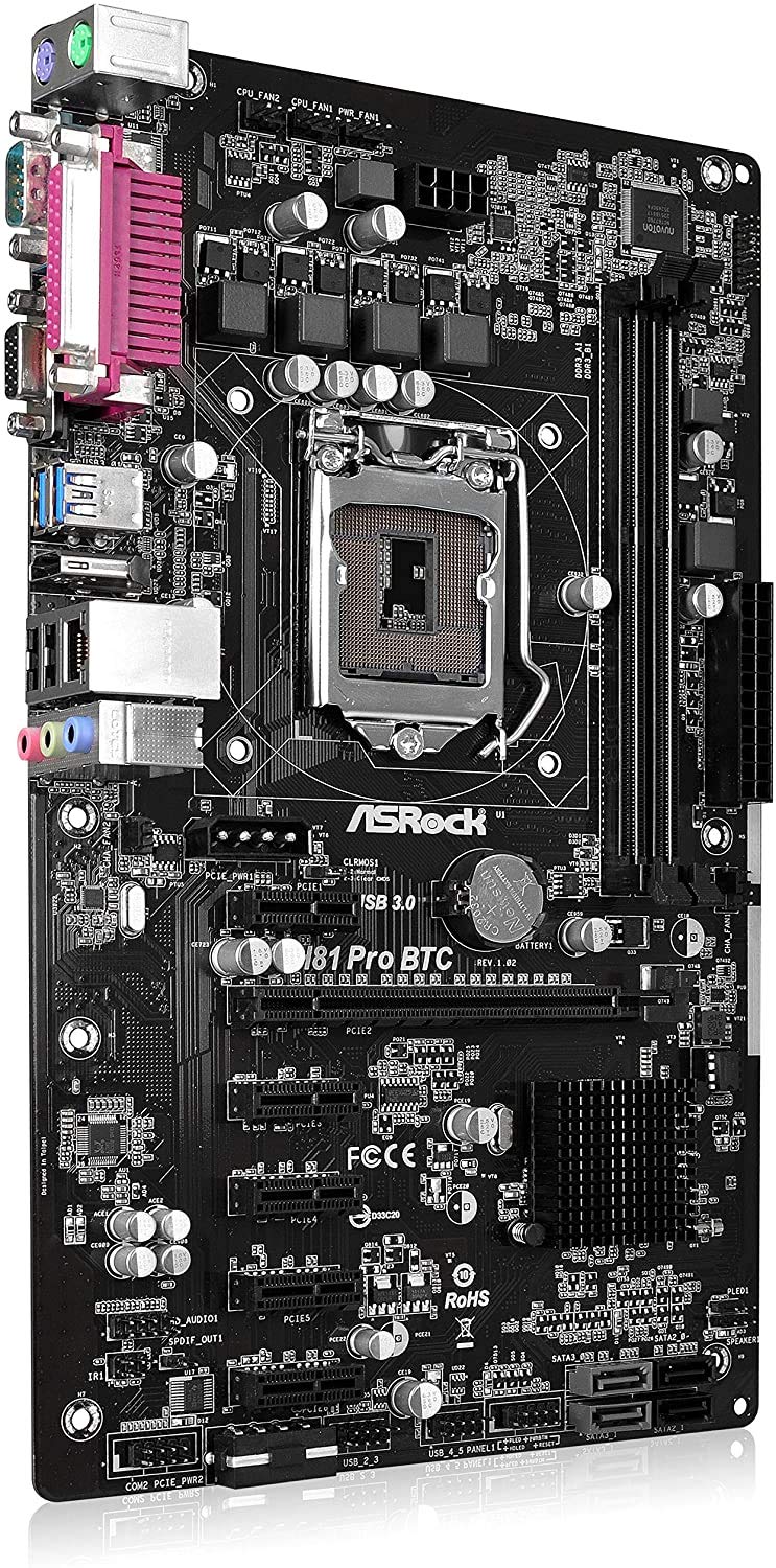 Motherboard specification ASRock H81 Pro BTC R