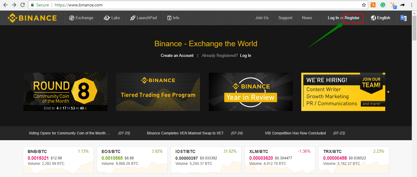 How to buy Hedera Hashgraph (HBAR) on Binance? – CoinCheckup Crypto Guides