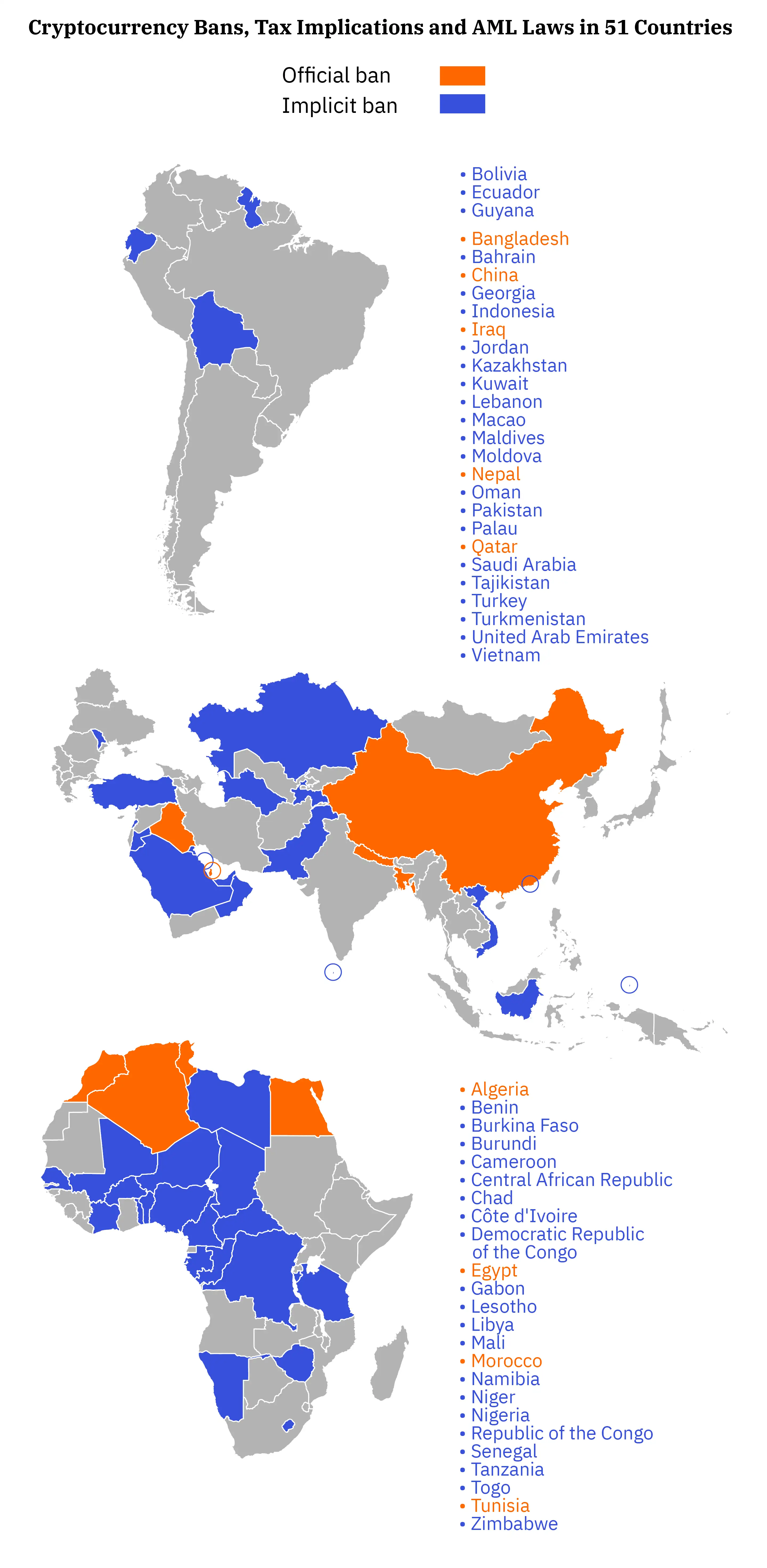 Countries Where Bitcoin Is Legal and Illegal