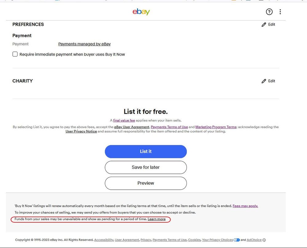 Funds remain on hold, though item delivered. - The eBay Community