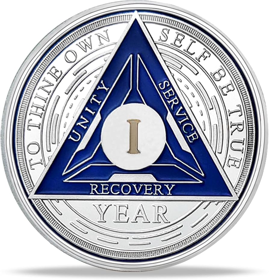 24 Hours of Sobriety Medallions - Live Life One Day at A Time — AA Medallion Store