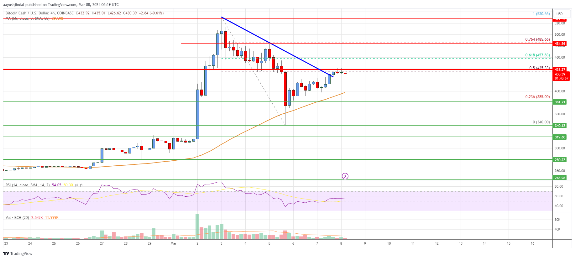 Bitcoin Cash price: bch to USD chart | Ledger