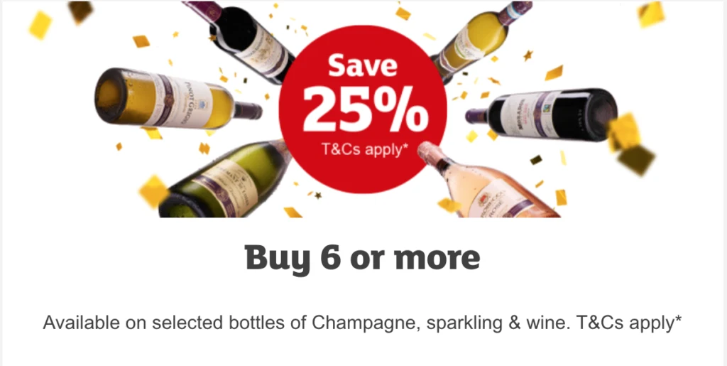 Buy 6 Bottles of Wine and Save 25% | Booths Supermarket