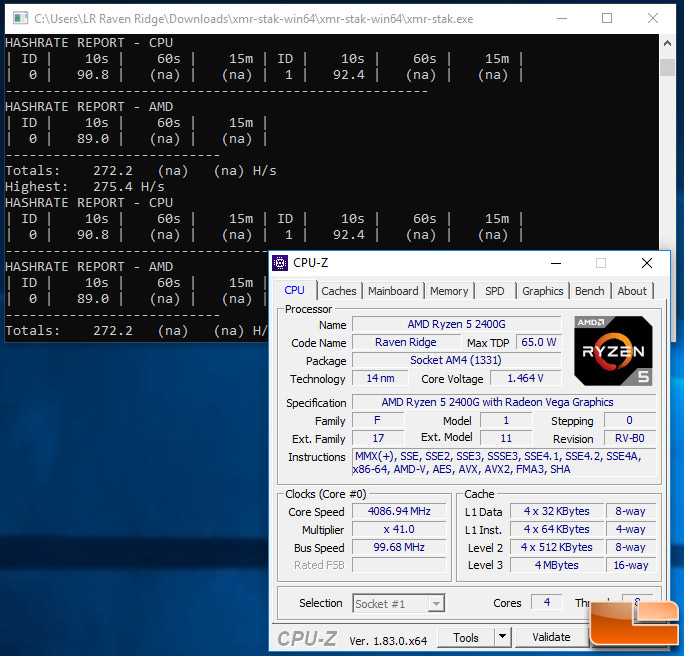 Mining with AMD Ryzen 5 G with Radeon Graphics - BetterHash Calculator