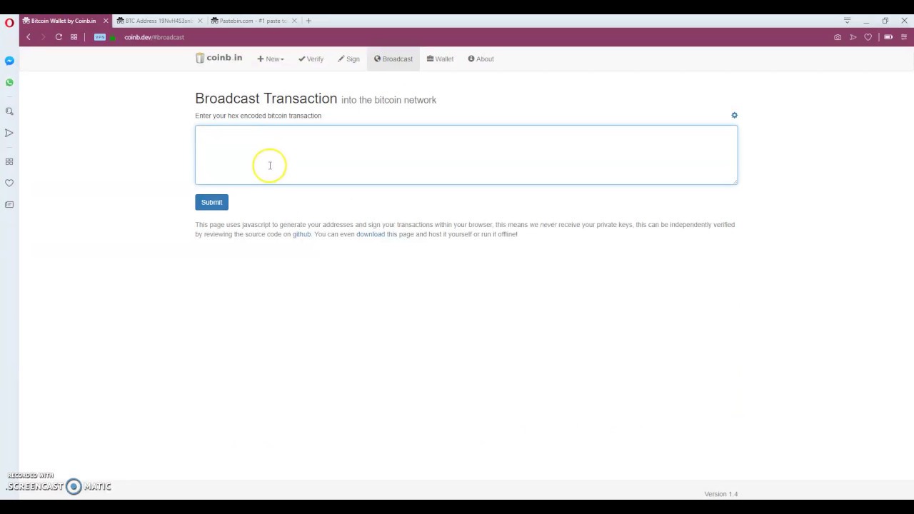 sendrawtransaction — Bitcoin