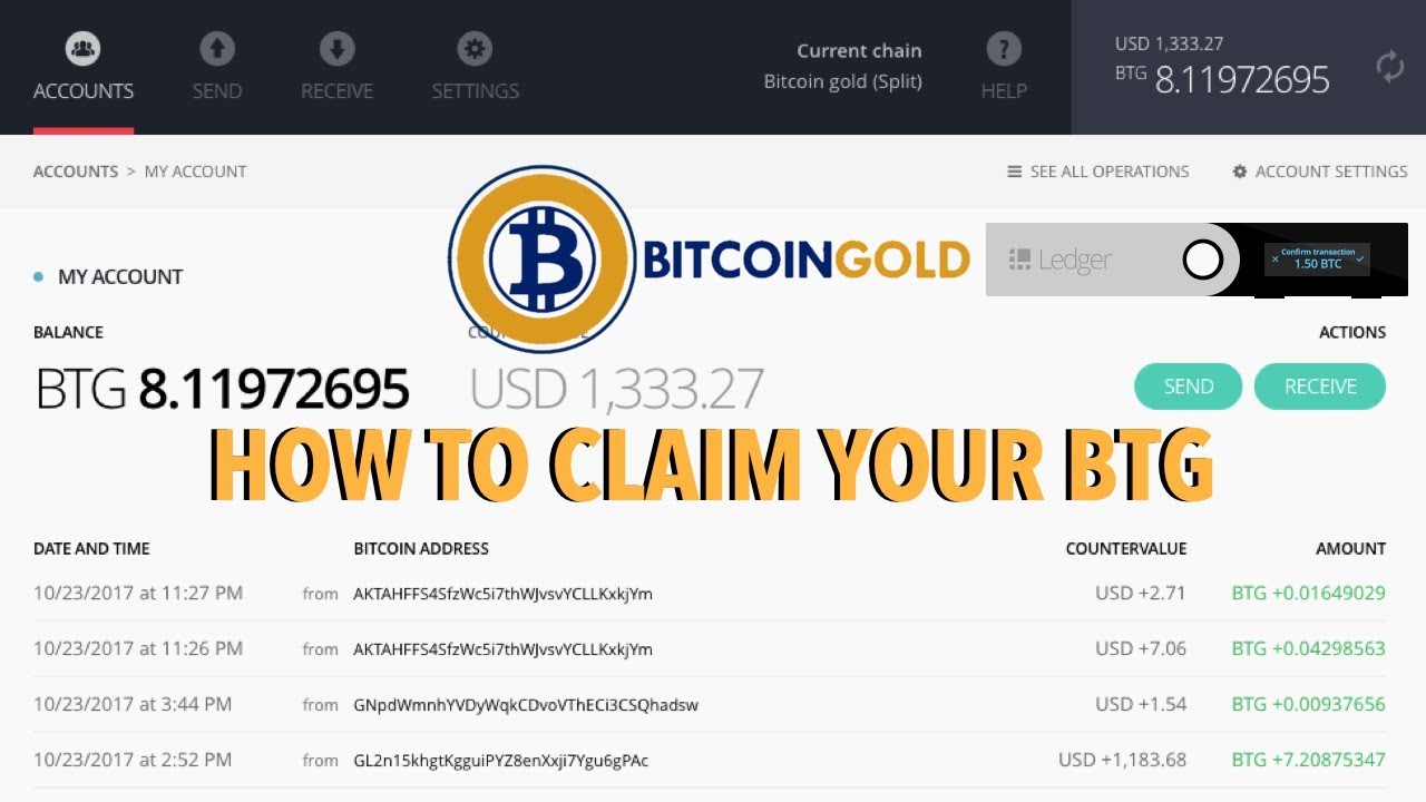 Bitcoin Gold Wallet | Ledger