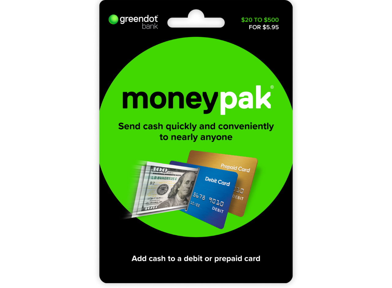 Which cards can I use with MoneyPak? | Green Dot