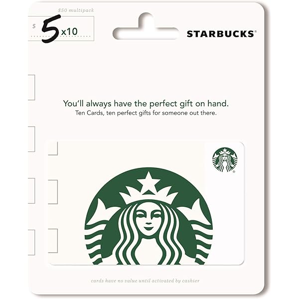 Starbucks Gift card 5$ alternatives