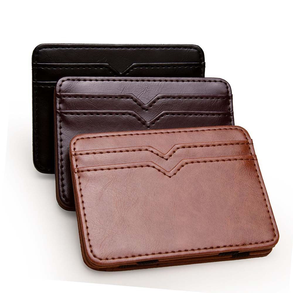 The JULES - Magic Coin Wallet Pull-Tab (Leather Colors) - Hunterson Magic Wallets