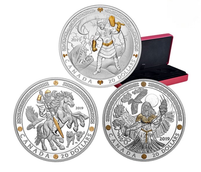 NORSE GODS - ODIN - CANADIAN COINS 02