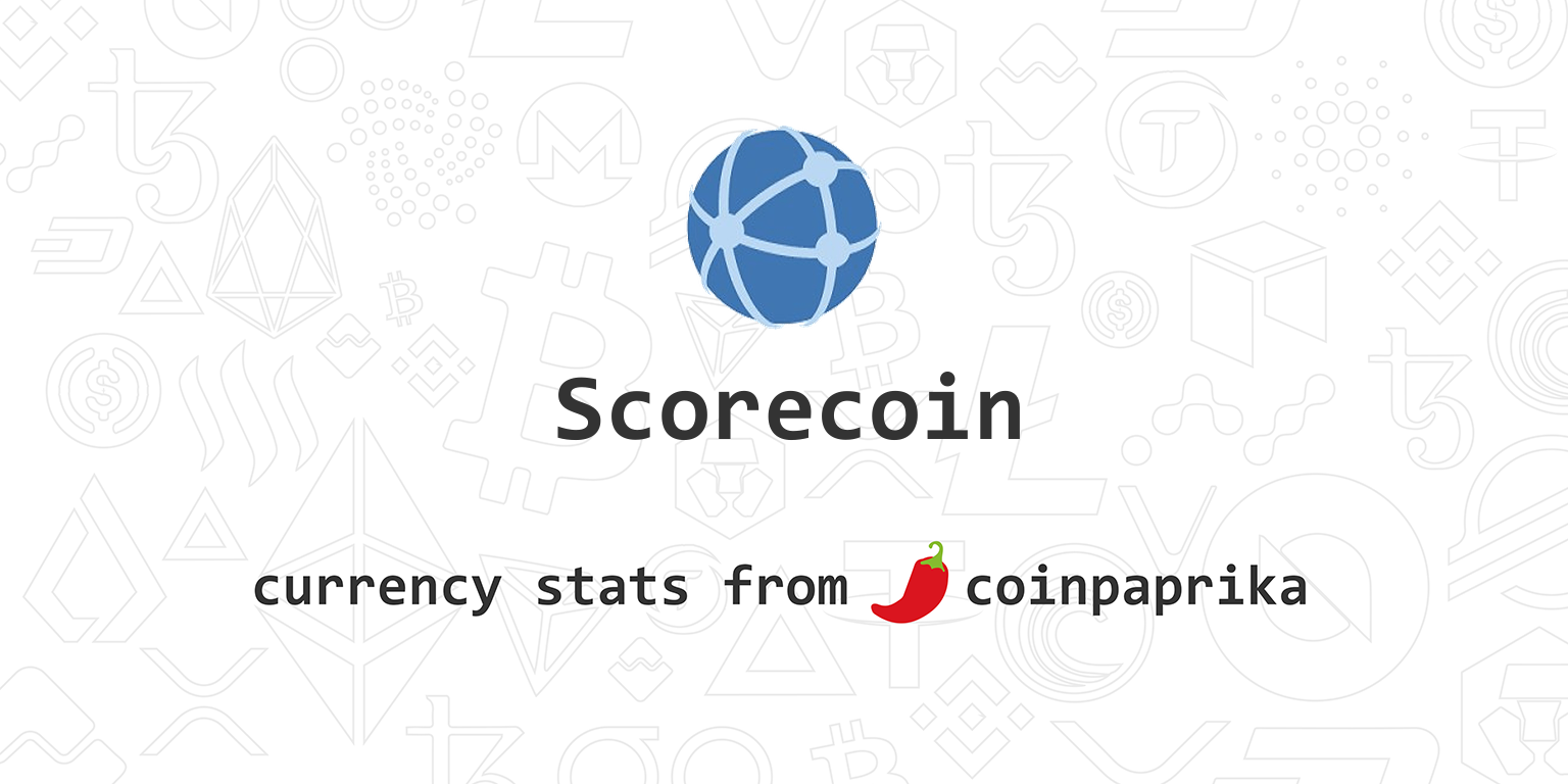 Scorecoin (SCORE) statistics - Price, Blocks Count, Difficulty, Hashrate, Value