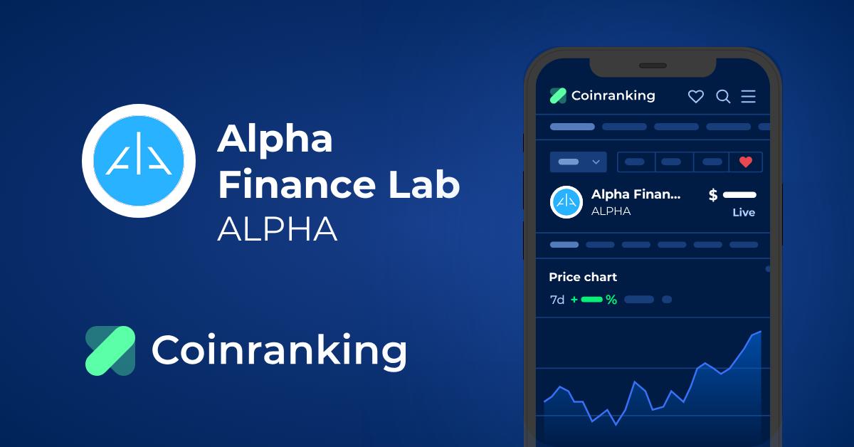 Alpha Coin price now, Live APC price, marketcap, chart, and info | CoinCarp