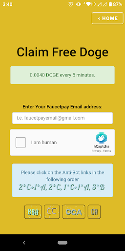 Dogecoin (DOGE) Faucet - Free Dogecoin Every Hour!