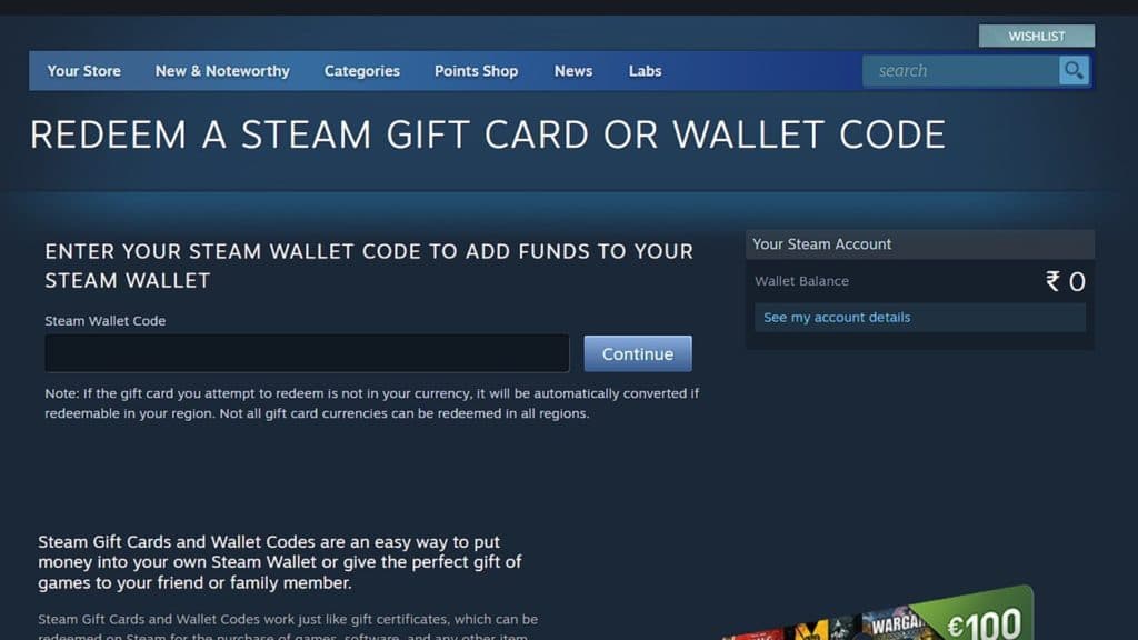 What is Steam Wallet Code? - Game Introductions - eTail EU Blog