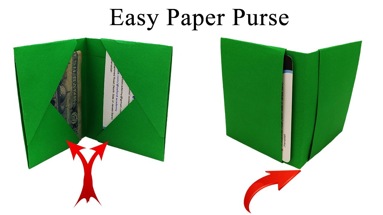 how to make a paper wallet without glue or tape-Shanshui