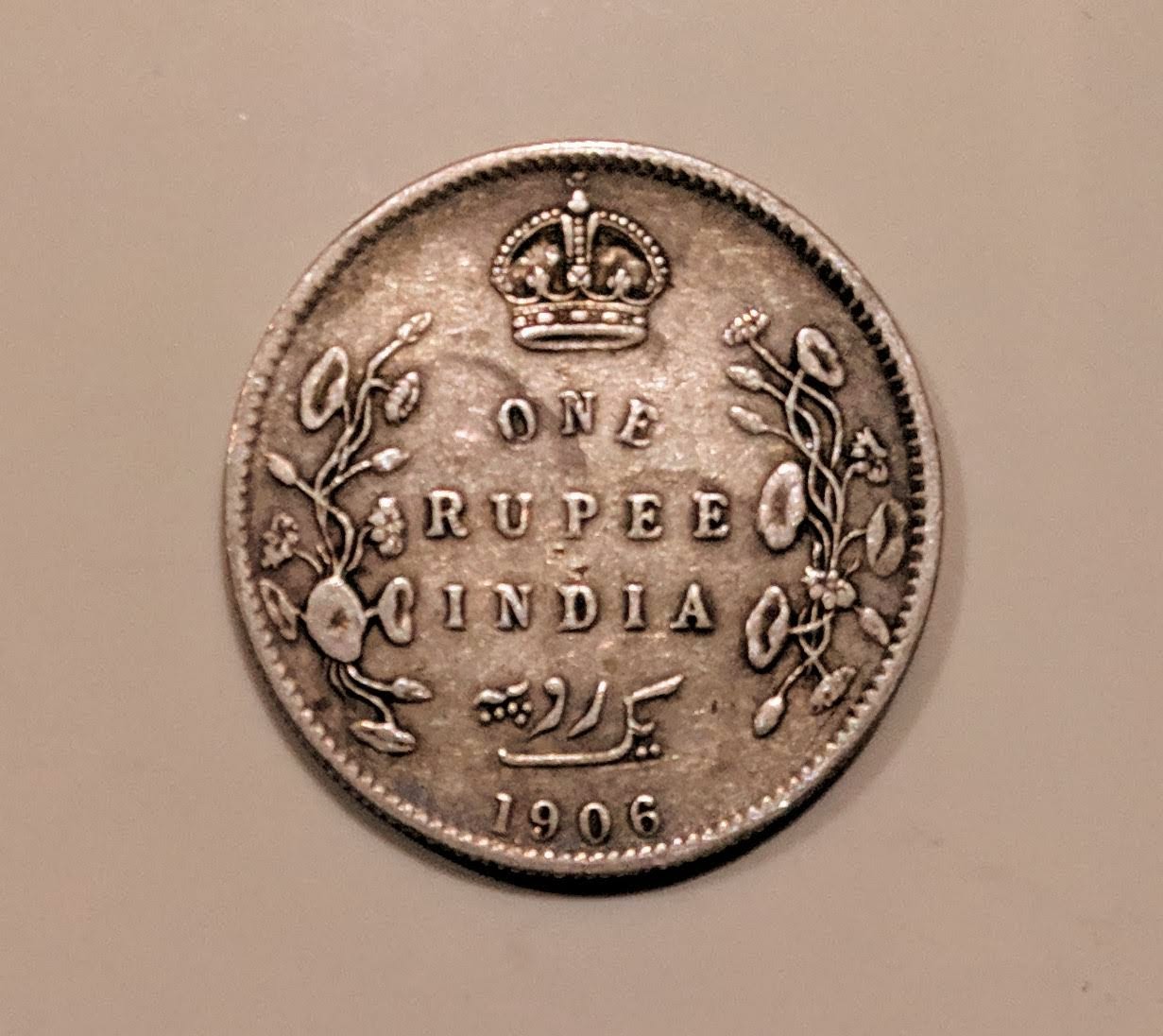 Edward VII King And Emperor Half Rupee India Silver Coin - CoinBolee